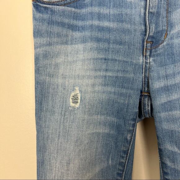 Madewell 9" High Riser Skinny Skinny Jeans Light Wash Light Distressing sz 25 - Picture 7 of 12